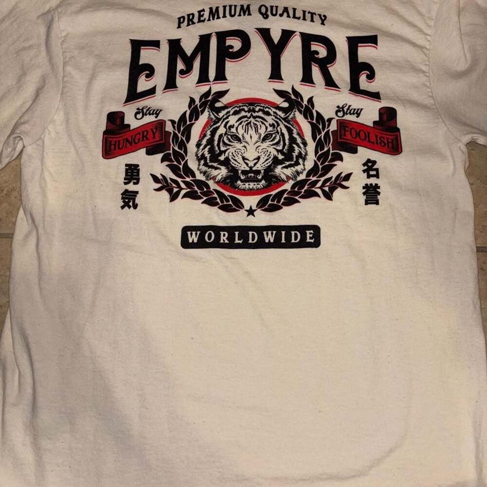 Empyre Tiger Graphic T-Shirt White